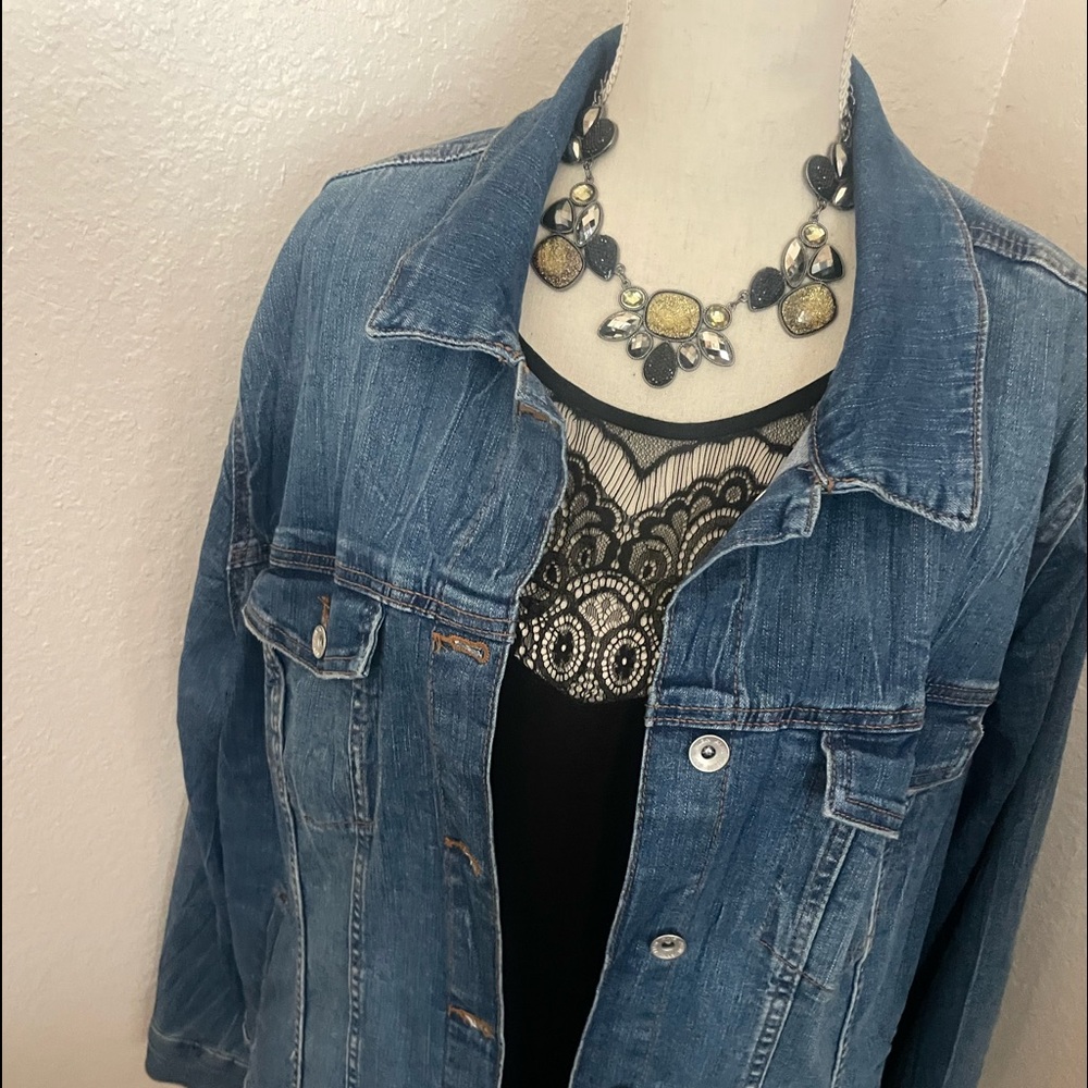 Anne Klein Denim Jacket 3X